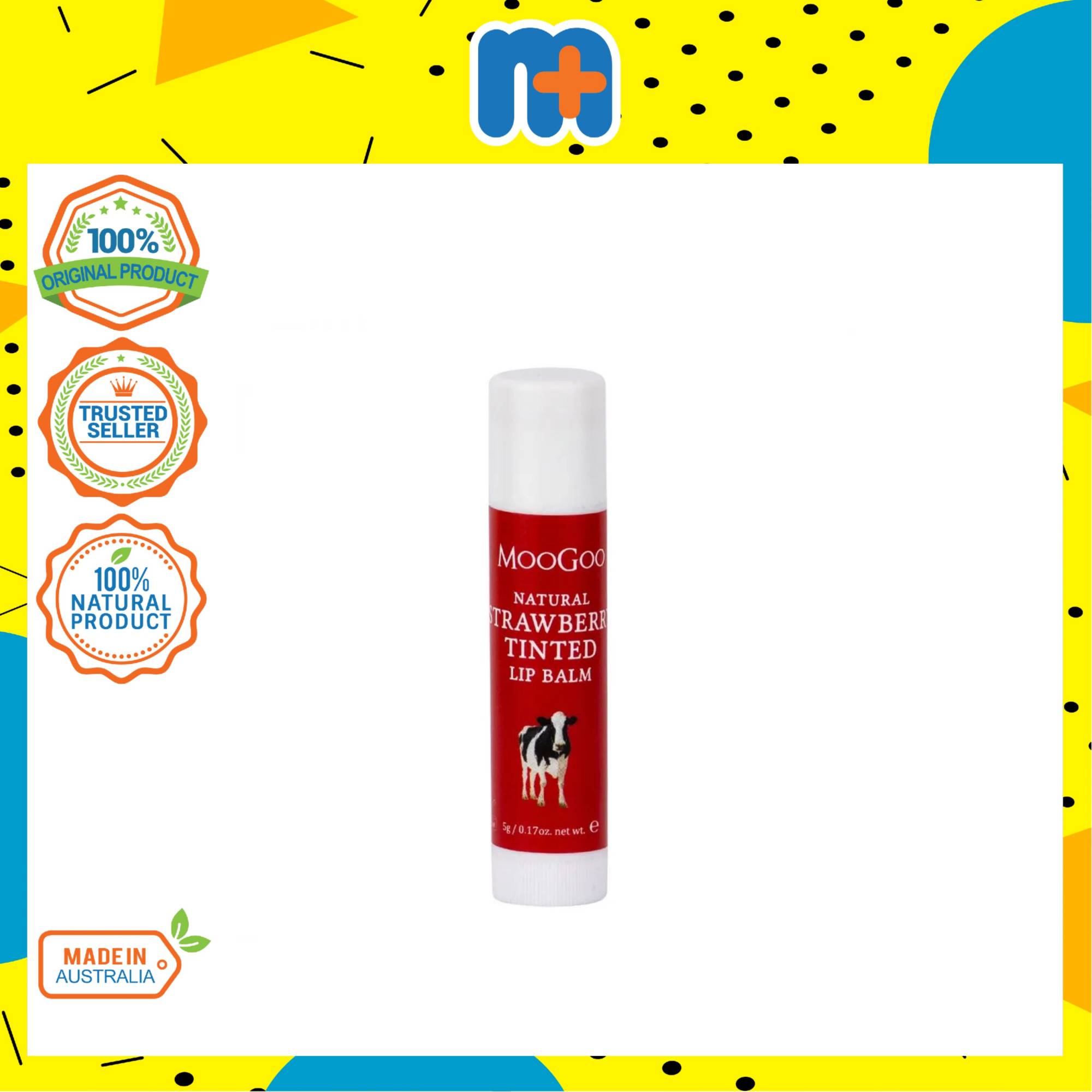 MOOGOO STRAWBERRY LIP BALM 5G